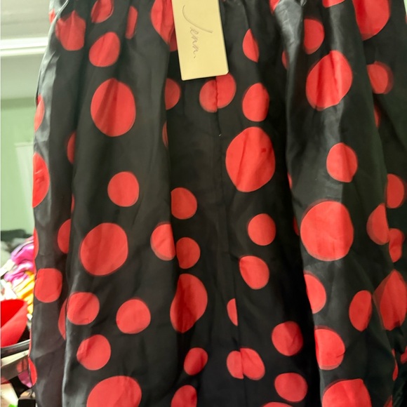Black and Red Polka Dot Skirt - Picture 2 of 6